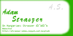 adam straszer business card